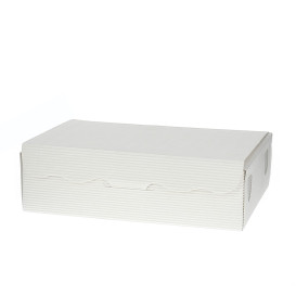 Box für Süßwaren und Konfekt weiß 14x8x3,5cm 