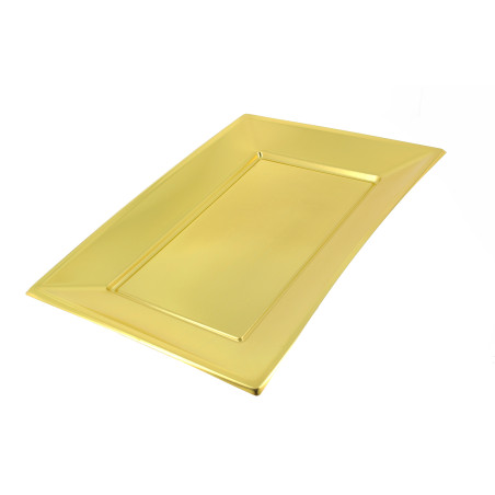 Plastiktablett Gold 330x230mm (12 Stück)