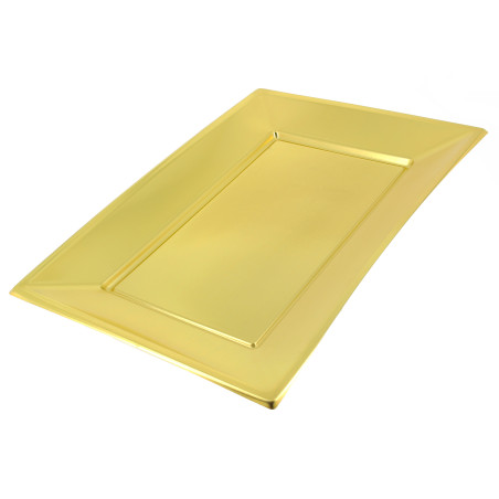 Plastiktablett Gold 330x225mm (2 Stück)