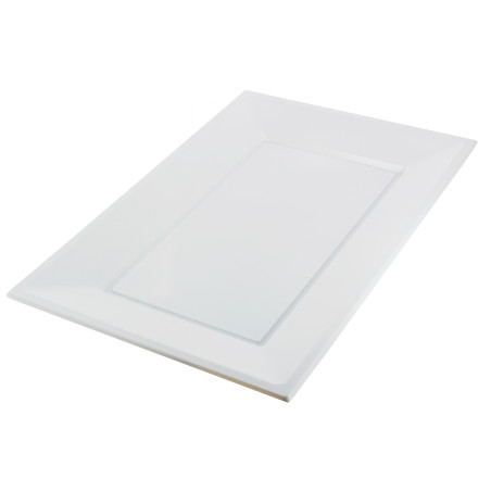 Plastiktablett weiß 330x225mm (3 Stück)