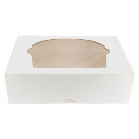 Cupcake Box für 6-Cupcake 24,3x16,5x7,5cm weiß (100 Einh.)