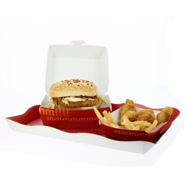 Hamburger box-Pappe-XXL 15,5x15,5x8cm (350 Einheiten)