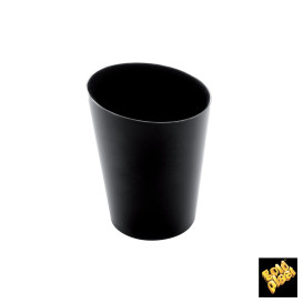 Plastikbecher "Maxi Conical" Schwarz 120 ml (10 Stück)