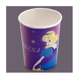 Vaso Carton Diseño Princesas 200 ml. (Bolsas 25 unidades)