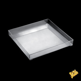 Plastiktablett Präsentation Tray Transp. Ø32cm (9 Stück)