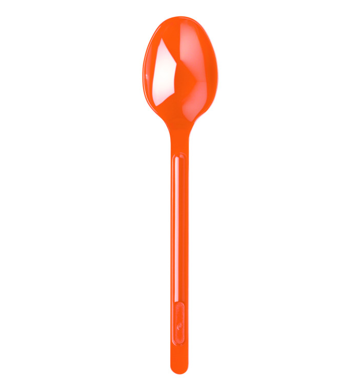 Plastiklöffel Orange PS 175mm (20 Stück)