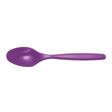 Kleiner Plastiklöffel Violett PS 120mm (40 Stück)