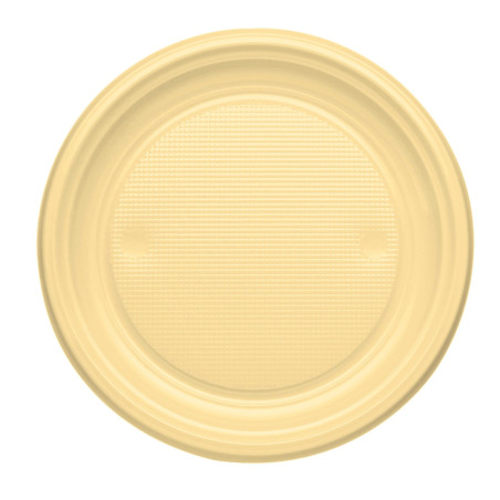 Plastikteller PS flach Creme Ø170mm (1100 Stück)