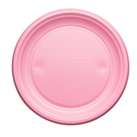 Plastikteller PS Flach Pink Ø170mm (50 Stück)