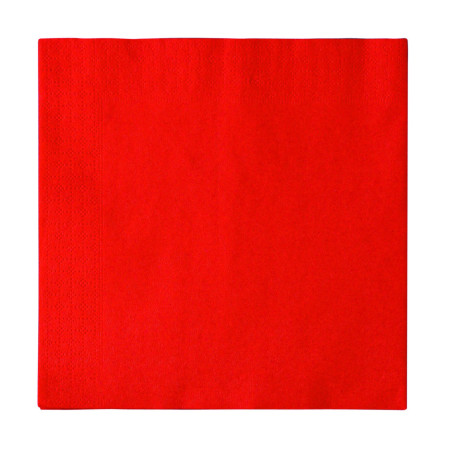 Papierservietten 2-lagig Rot 33x33cm (2000 Stück)