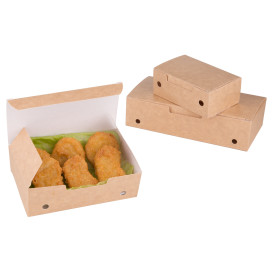SnackBox mit Deckel To Go Mittlere Kraft 145x90x45mm (25 Stück)