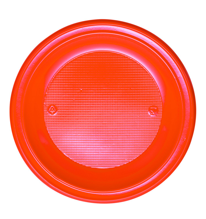 Plastikteller PS Tief Orange Ø220mm (30 Stück)