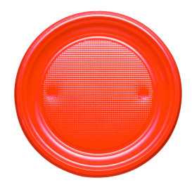 Plastikteller PS flach Orange Ø170mm (1100 Stück)