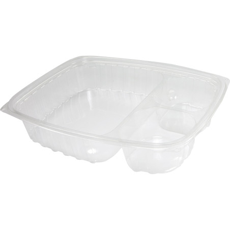 Behälter aus Plastik OPS "Clear Pac" 3-Geteilt Transp. 887ml (252 Stück)