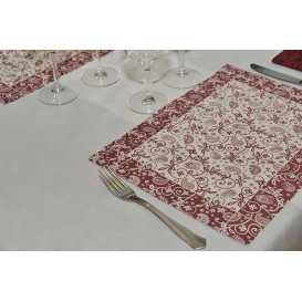 Tischsets Papier 300x400mm "Paisley" Bordeaux 50g (500 Stück)