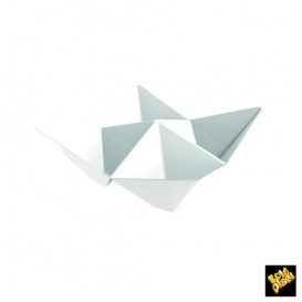 Plastikschüssel Origami PS weiß 103x103mm (500 Stück)