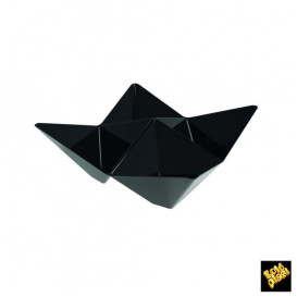 Plastikschüssel Origami PS Schwarz 103x103mm (500 Stück)