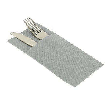 Besteckservietten Airlaid 40x40cm Grau (30 Stück)