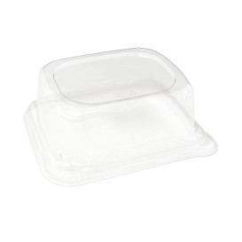 PlastikDeckel für Verpackung Zuckerrohr 14x14cm (300 Stück)