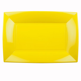 Plastiktablett Gelb Nice PP 345x230mm (6 Stück)