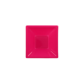 Viereckige Plastikschale Pink 120x120x40mm (12 Stück)