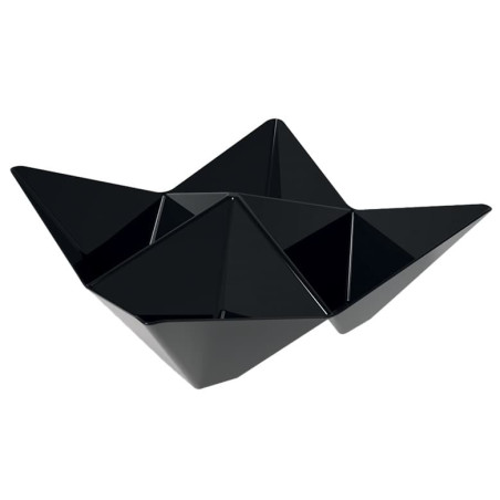 Mehrweg Schüssel aus PS "Origami" PS Schwarz 103x103mm (500 Stück)