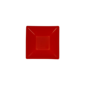Viereckige Plastikschale Rot 120x120x40mm (720 Stück)