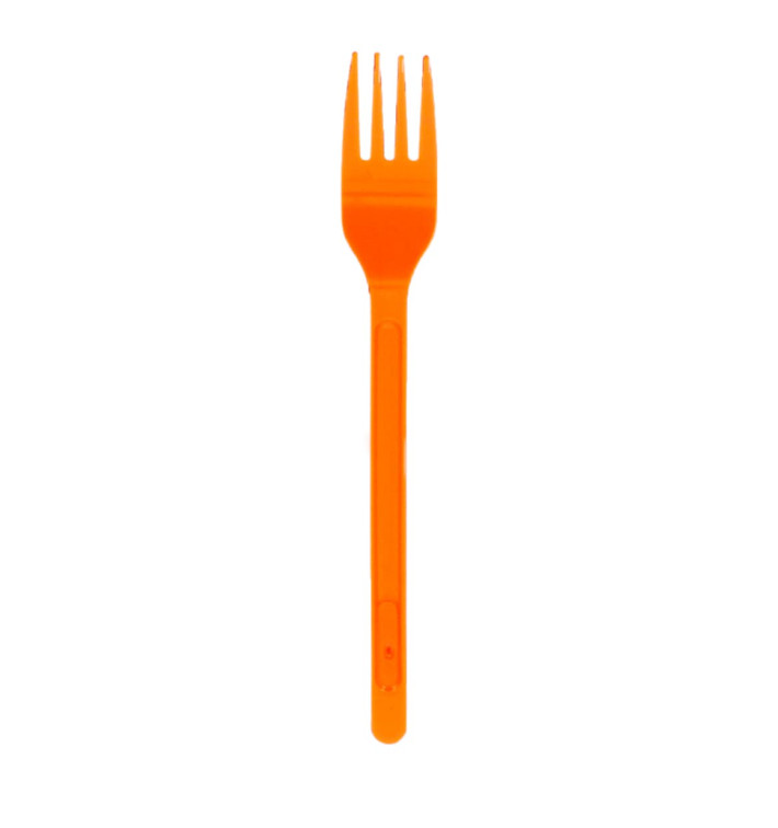 Plastikgabel PS Orange 175mm (20 Stück)