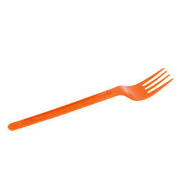 Plastikgabel PS Orange 175mm (20 Stück)