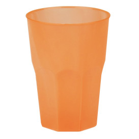 Becher aus Hartplastik Orange PP 350ml (20 Stück)