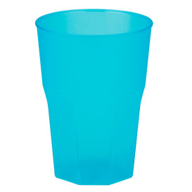 Becher aus Hartplastik Türkis PP 350ml (200 Stück)