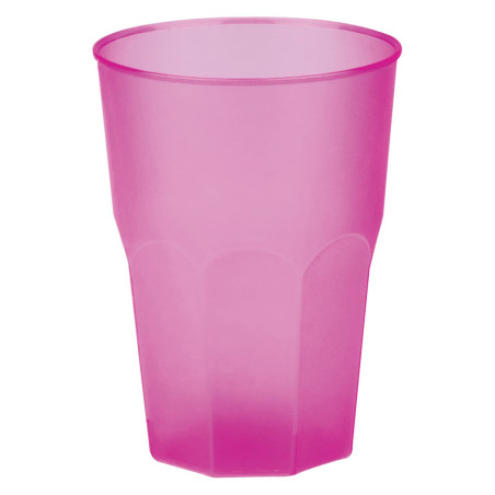 Wiederverwendbarer Unzerbrechlicher Becher PP Fuchsia 420ml (20 Stück)