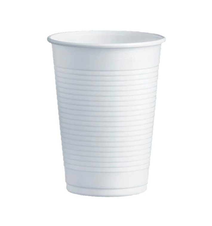 Plastikbecher PS Weiß 230ml Ø7,0cm (100 Stück)