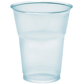 Plastikbecher "Diamant"  PS cristal 300ml Ø8,2cm (50 Uds)