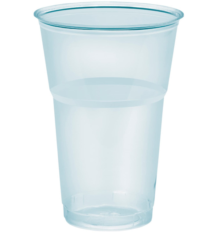 Plastikbecher "Diamant" PS cristal 390ml Ø8,0cm (50 Uds)