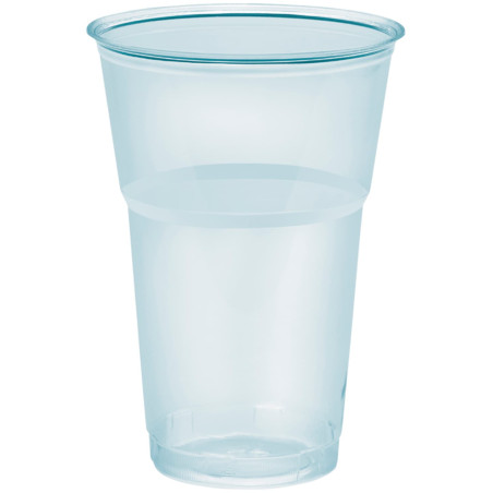 Wiederverwendbarer Plastik-Becher PS Glasklar "Diamant" 390ml Ø8,0cm (25 Stück)