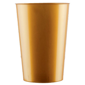 Becher aus Hartplastik Moon Gold PS 230ml (35 Stück)