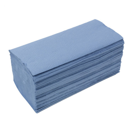 Papierhandtücher Blau 1 Lagig Z (150 Stück)