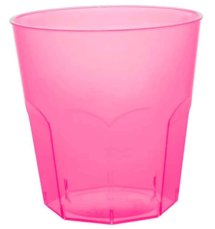 Plastikbecher Fuchsie Transp. PS Ø73mm 220ml (50 Stück)