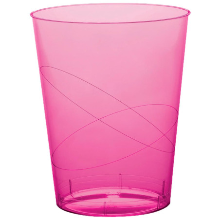 Becher aus Hartplastik Moon Fuchsie Transp. PS 350ml (20 Stück)