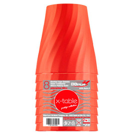 Plastikbecher PP "X-Table" Orange 320ml (8 Stück)