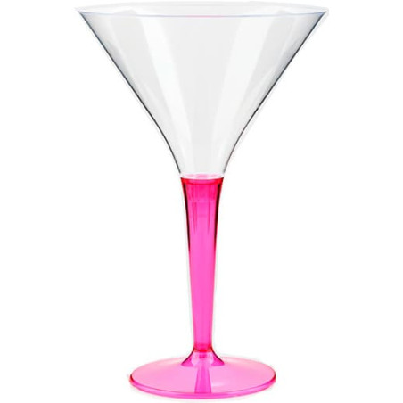 Cocktailglas Plastik mit Fuß himbeere 100ml (6 Stück)