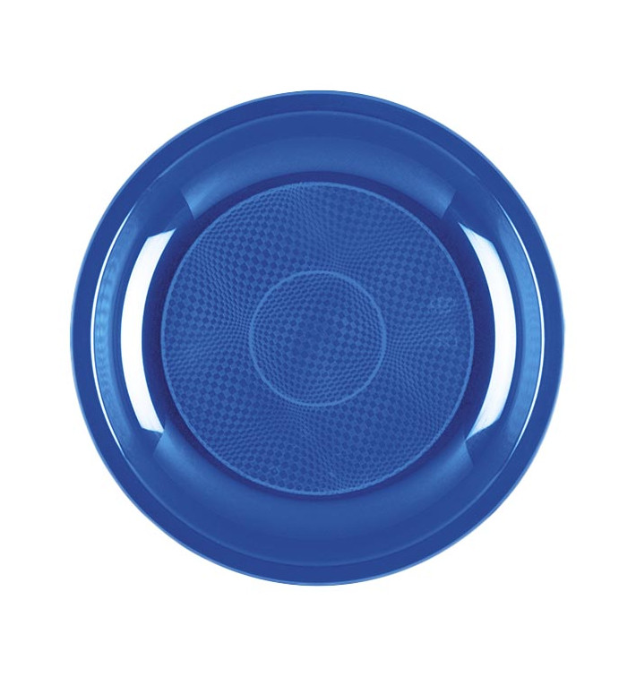 Plastikteller Blau Mittelmeer Round PP Ø185mm (50 Stück)