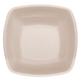 Plastikteller Tiefe Beige Square PP 180mm (150 Stück)