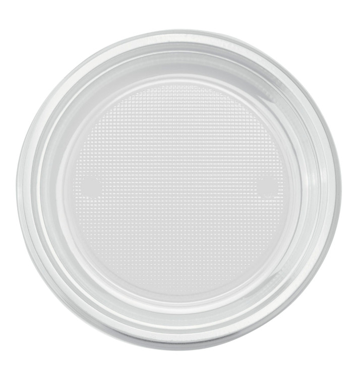 Plastikteller PS Flach Transparent Ø220mm (30 Stück)