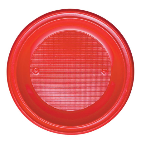 Plastikteller PS flach Rot Ø280mm (140 Stück)