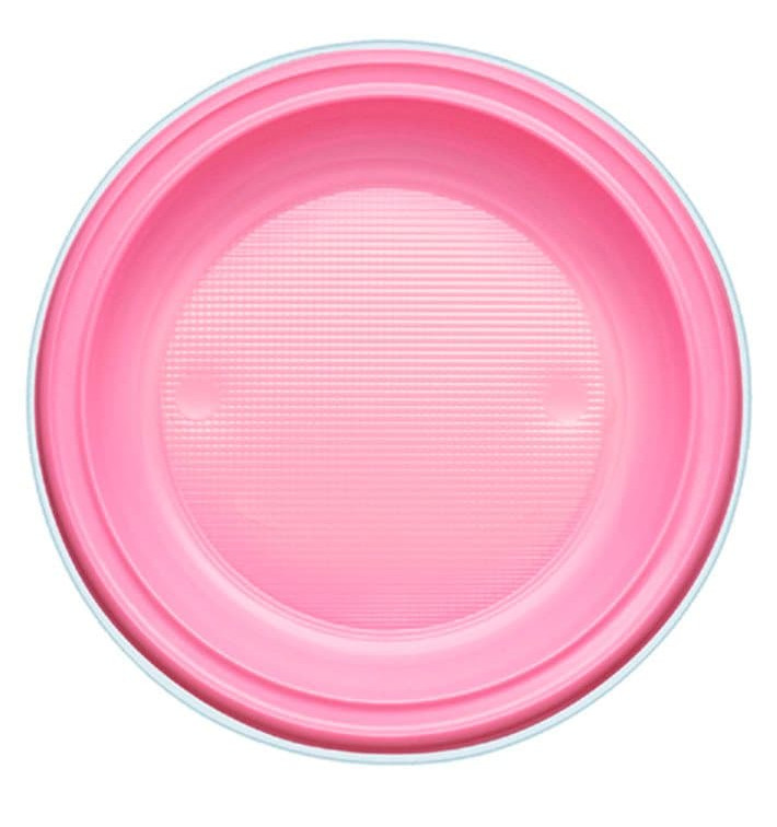 Plastikteller PS Tief Pink Ø220mm (30 Stück)