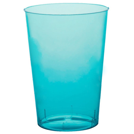 Wiederverwendbarer Schnapsglas PS Moon Türkis Transparent 230ml (50 Stück)