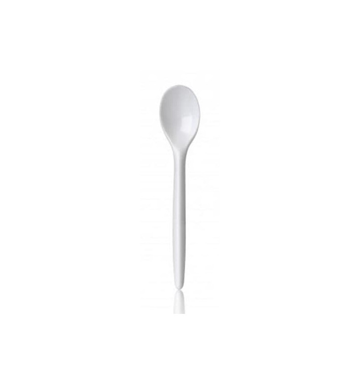 Plastiklöffel "Luxury" weiß 123mm (100 Stück)