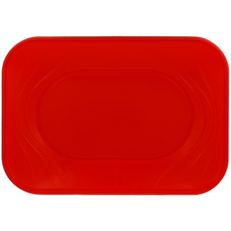 Plastiktablett PP "X-Table" Rot 33x23cm (60 Stück)